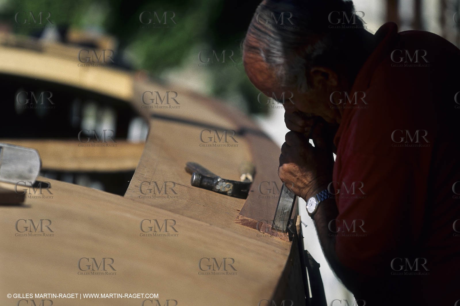motor boats, claissc runabouts, cefit or Sagitta at Trapani boatyard (Cassis, FRA,13)