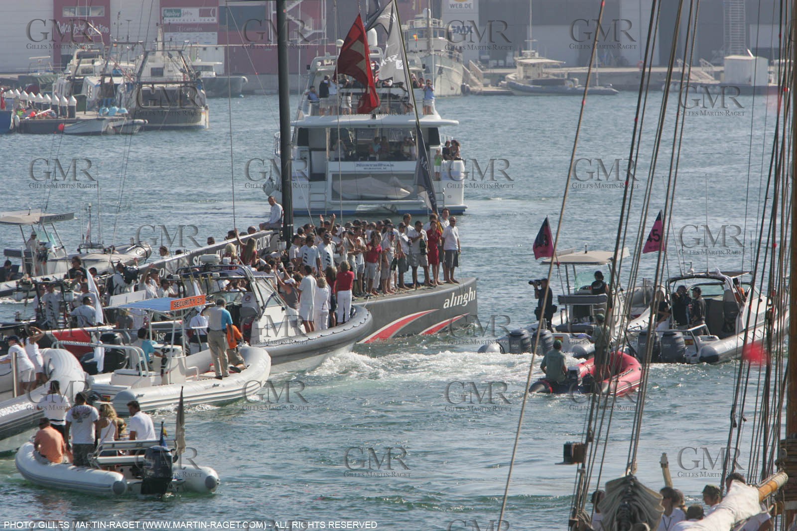 03 07 2007-Valencia (Spain)- 32nd America's Cup - Final Match - Day 8 - Alinghi vs Emirates Team New Zealand