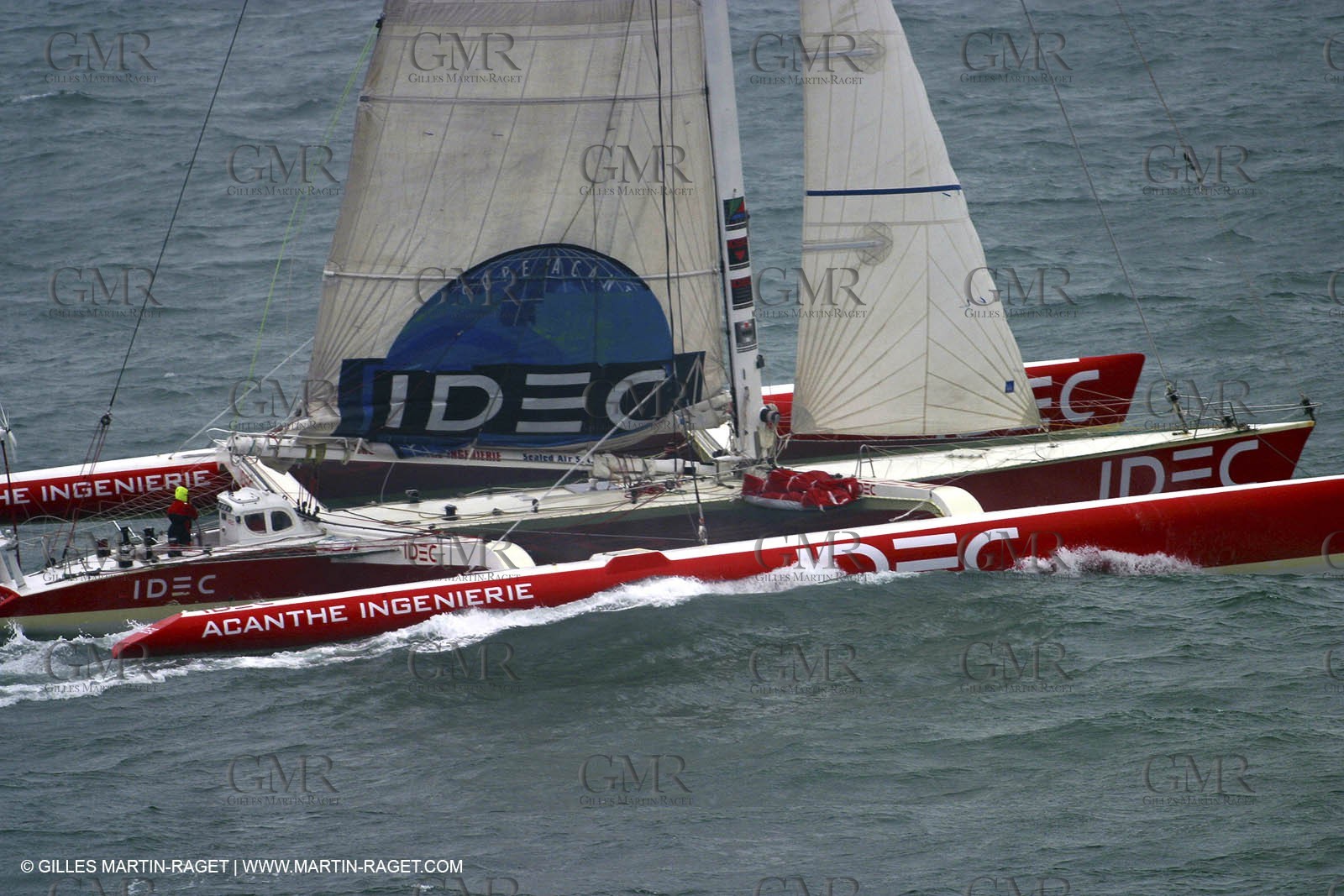 Round the world solo record - Idec - Francis Joyon - Brest finish