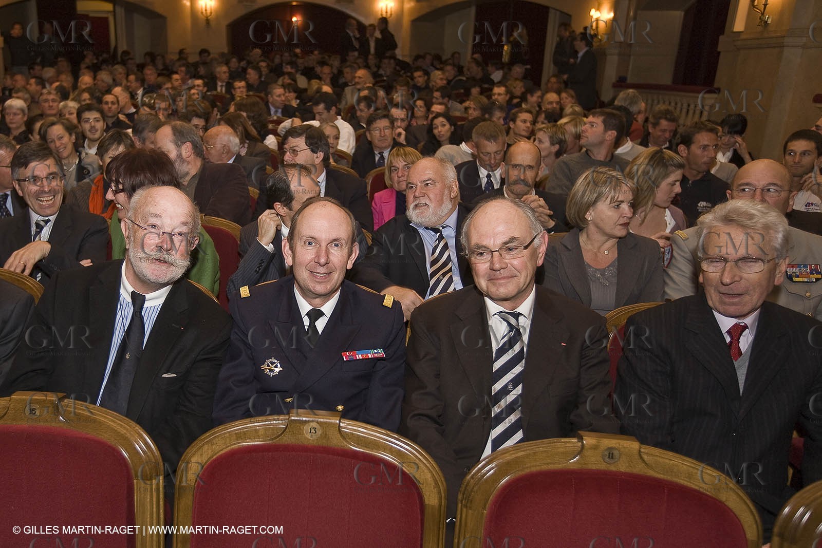 12 08 08 - Paris (FRA) Edouard VII theater - French Sailing Federation - Champions party - French Sailor of the year : Francis Joyon