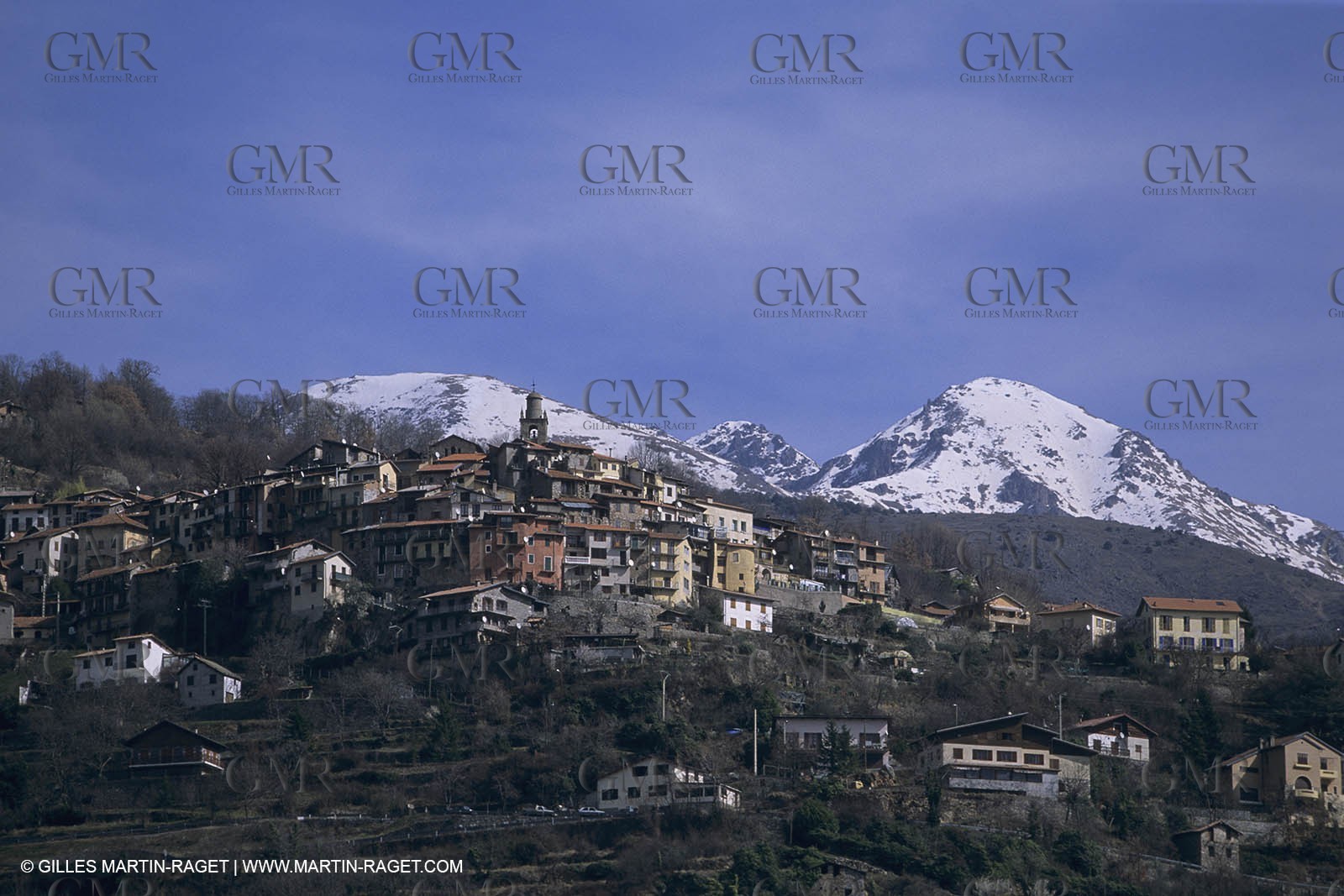 France, Côte d'Azur, Village Perchés des Alpes Maritimes, Belvédère