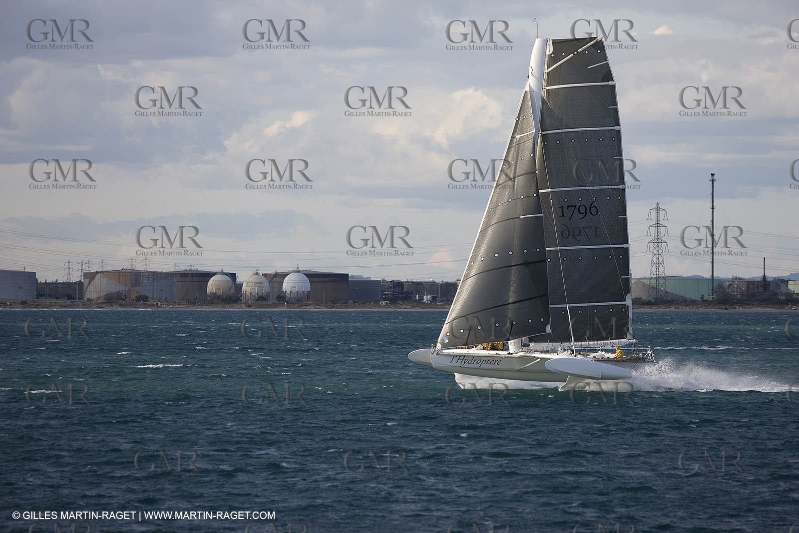 03 10 2008 - Fos   mer (FRA, 13) - L'Hydroptère - Speed record attempt