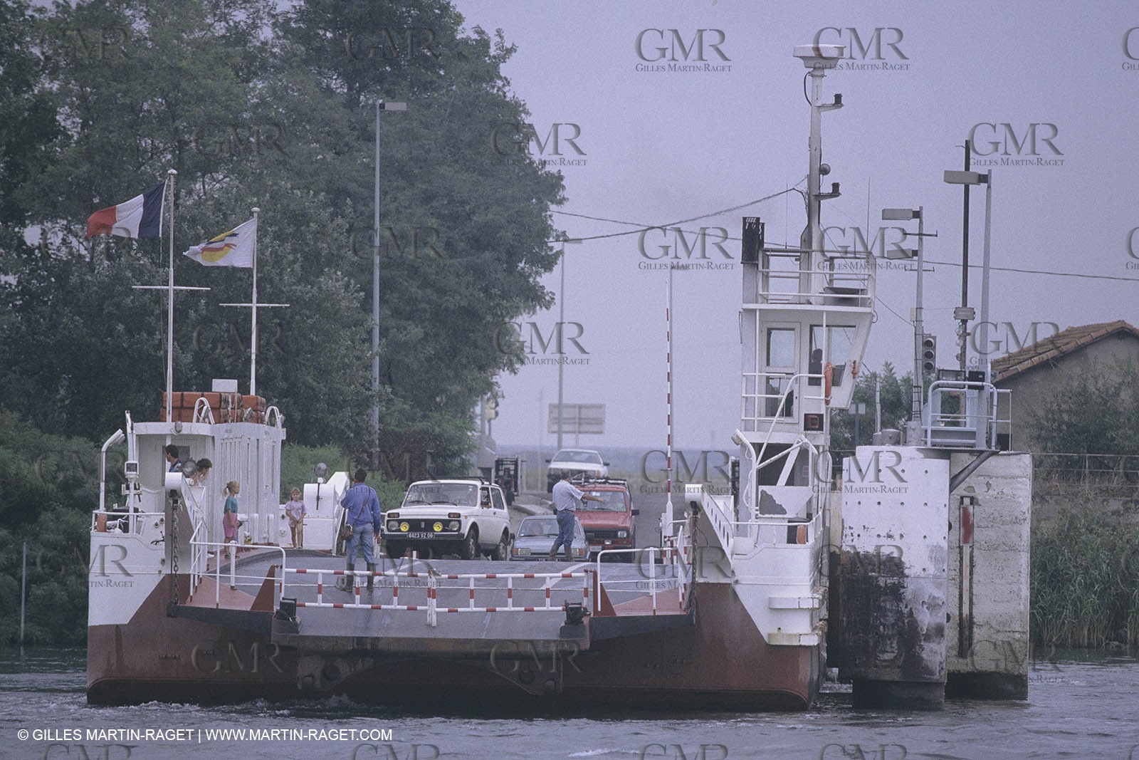 France, Provence, Rhône, Camargue, Bac de Barcarin
