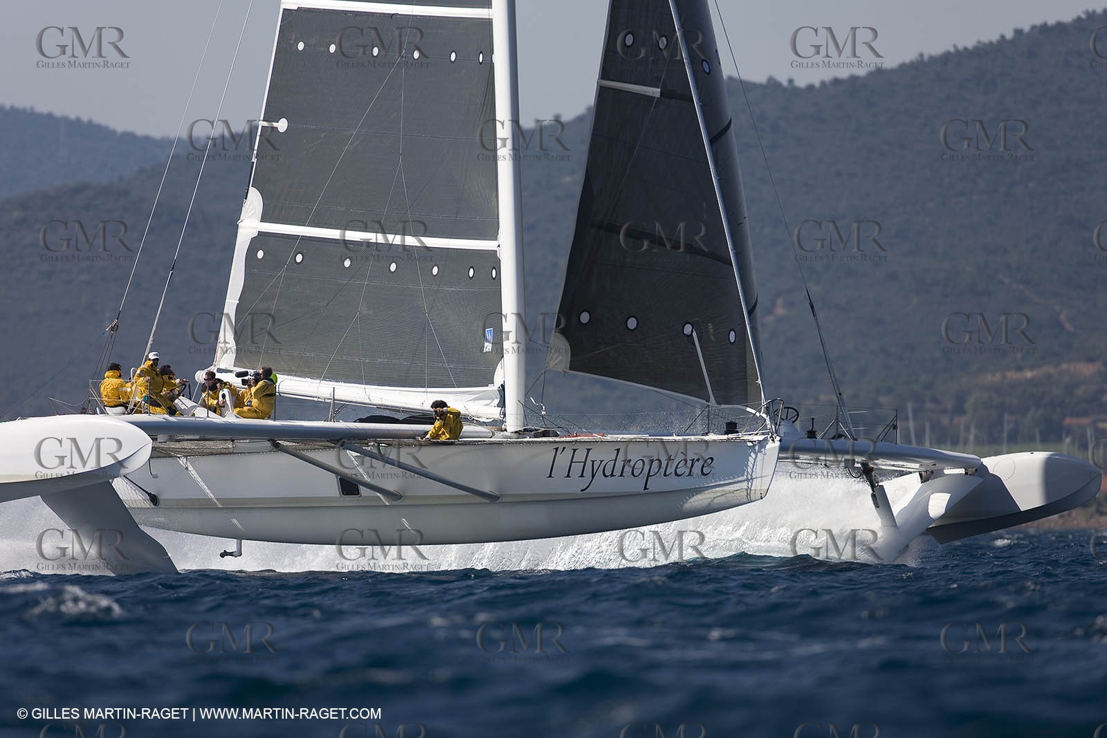 14 06 2008 - Toulon-Hyères (FRA,83) - 50 knots record attempt trials by l'Hydroptère