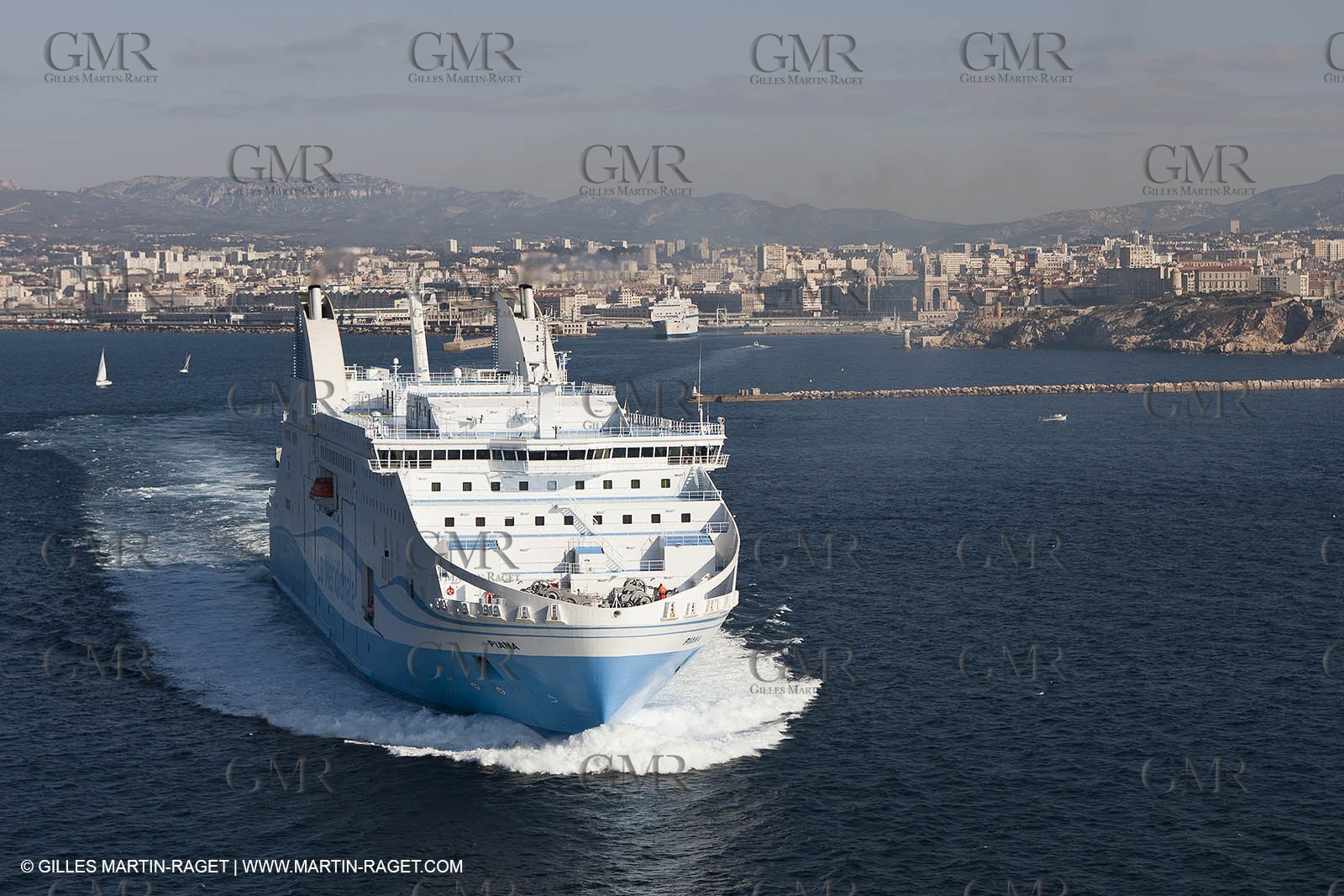 14 01 2012 - Marseille (FRA,13) - La Meridionale shipping company - the Piana off Marseille and the Calanques