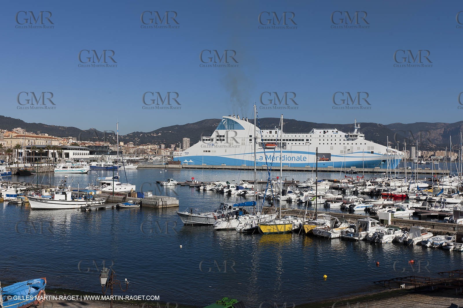 16 02 2012 - Ajaccio (FRA, Corse) -  La Méridionale shipping company- Piana at Ajaccio