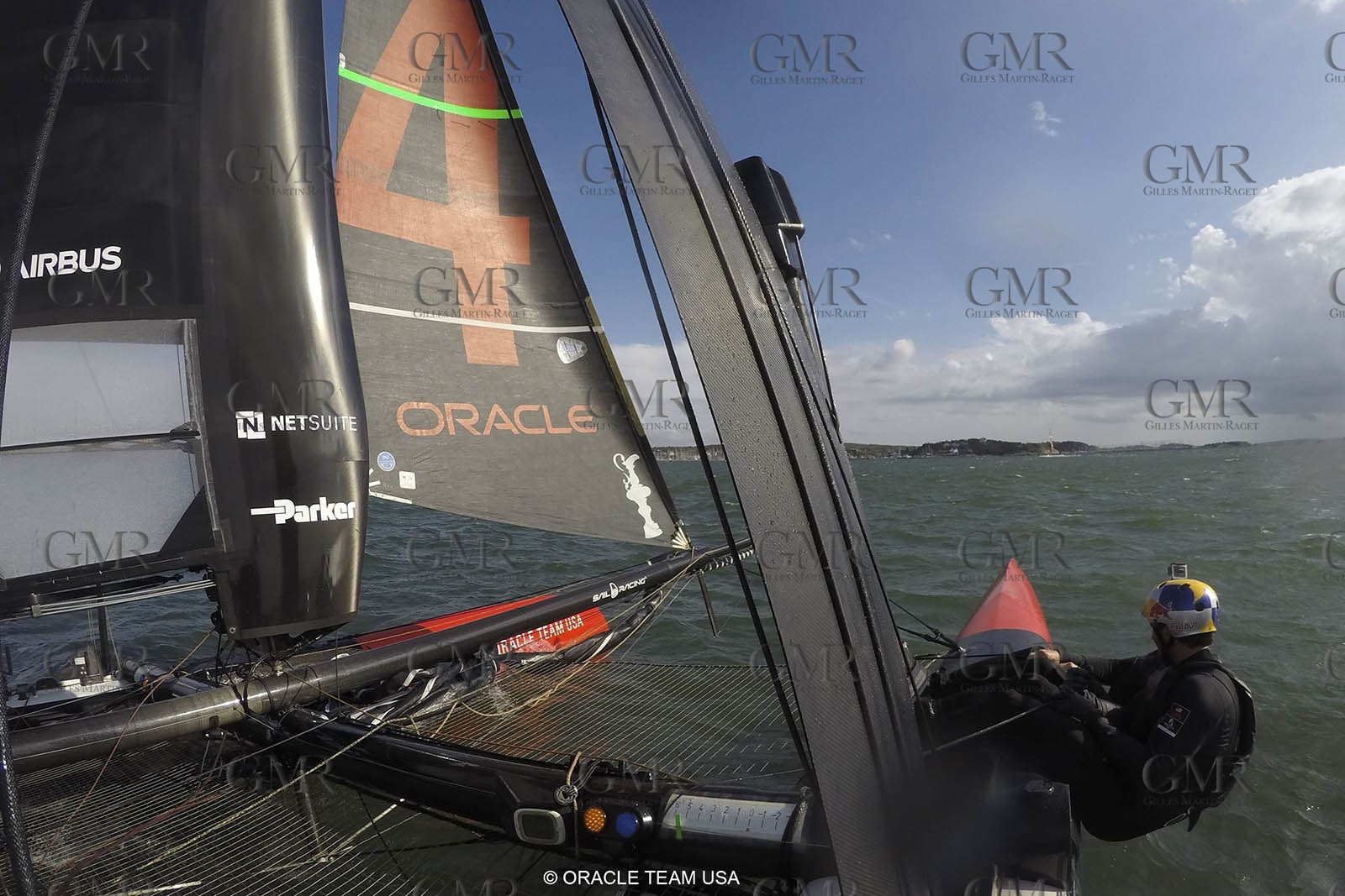27 08 2015, Göthenburg, (SWE), 35th America's Cup, Louis Vuitton America's Cup World Series Göthenburg 2015, Tech Day, Onboard ORACLE TEAM USA with Joe Newton