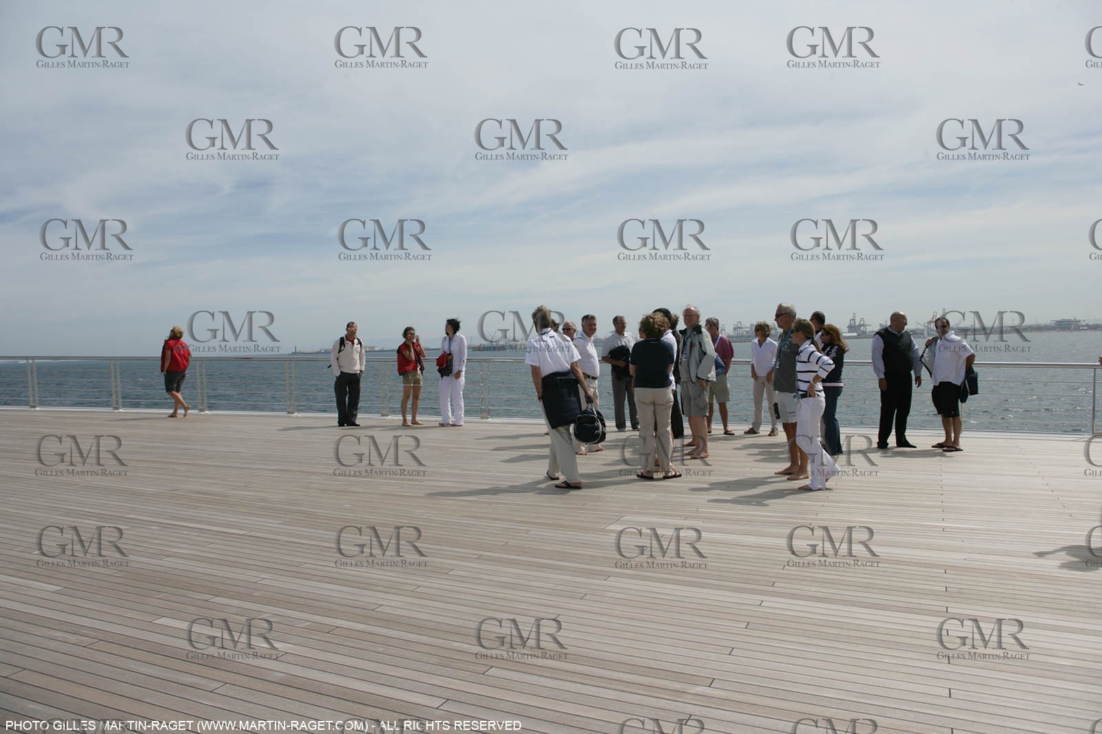 17 05 2007-Valencia (Spain)- 32nd America's Cup - Louis Vuitton Cup - Semi-final - Day 3 - San Francisco event presentation to Syndicate representative onboard Rising Sun