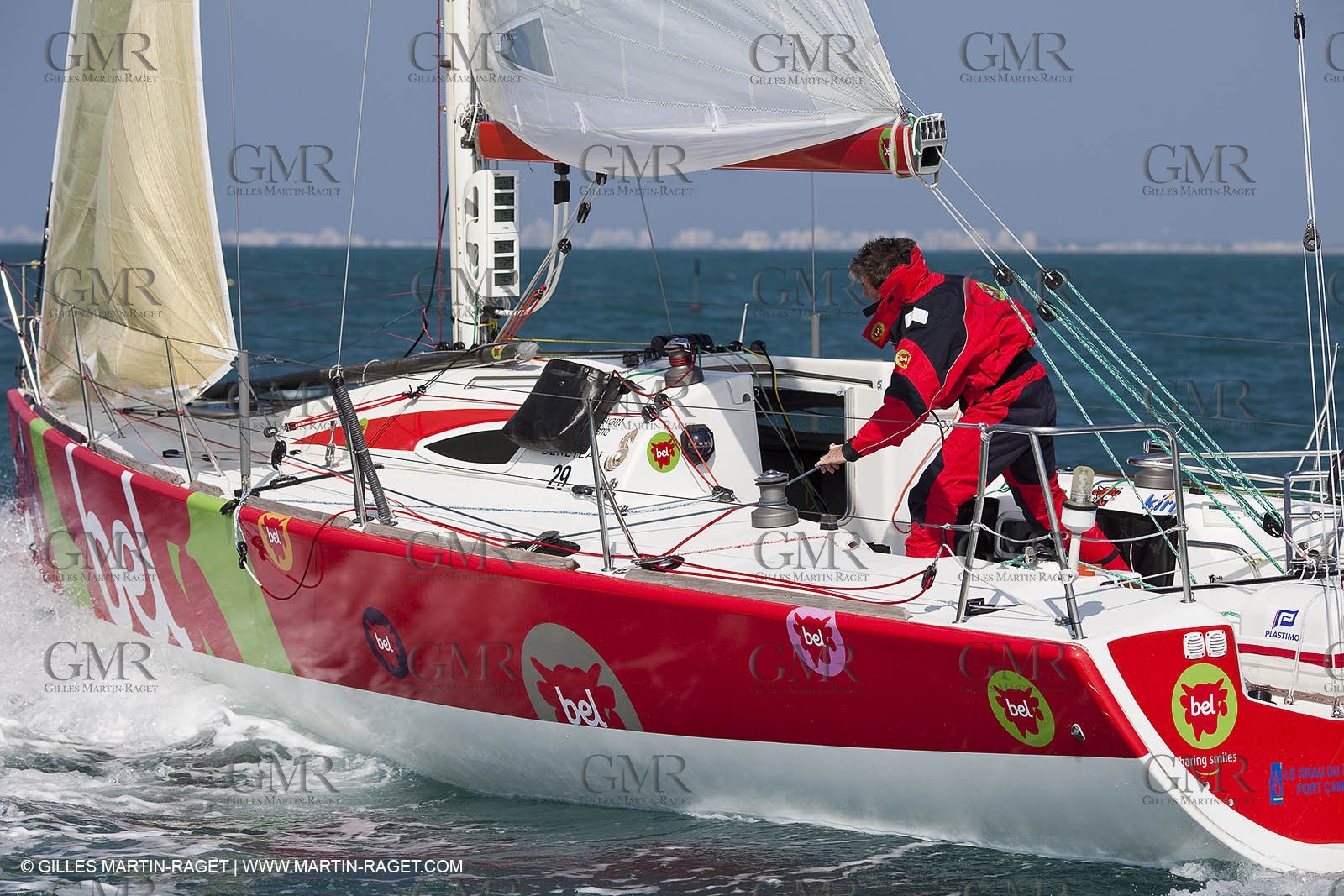 13 03 2010 -  La Grande Motte   Port Camargue (FRA) - Groupe Bel - Kito de Pavant   Sebastien Audigane training for Transat AG2R