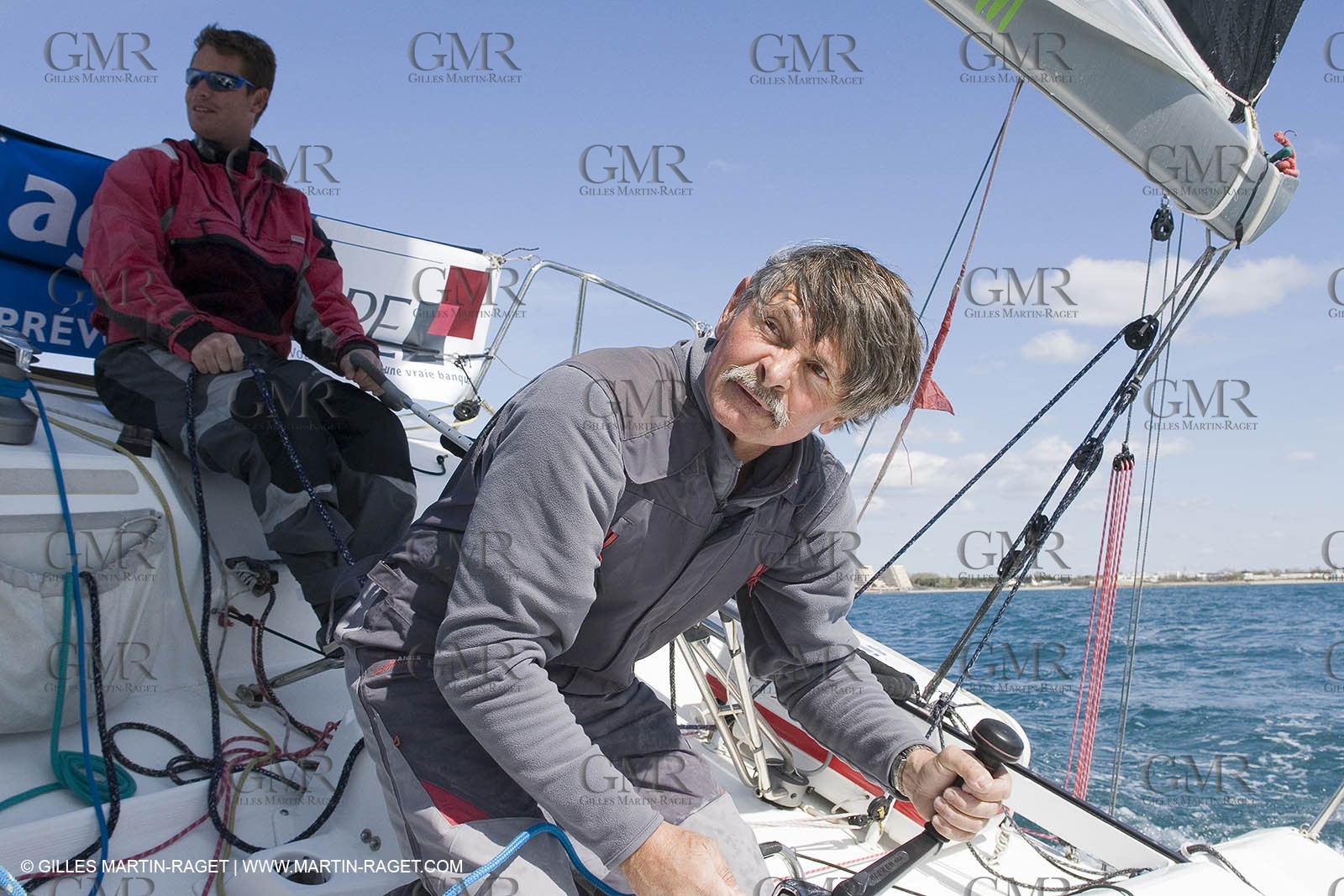 27 03 08- La Grande Motte- (FRA,34) Transat AG2R 2008- Jean-Paul Mouren- Laurent Pellecuer