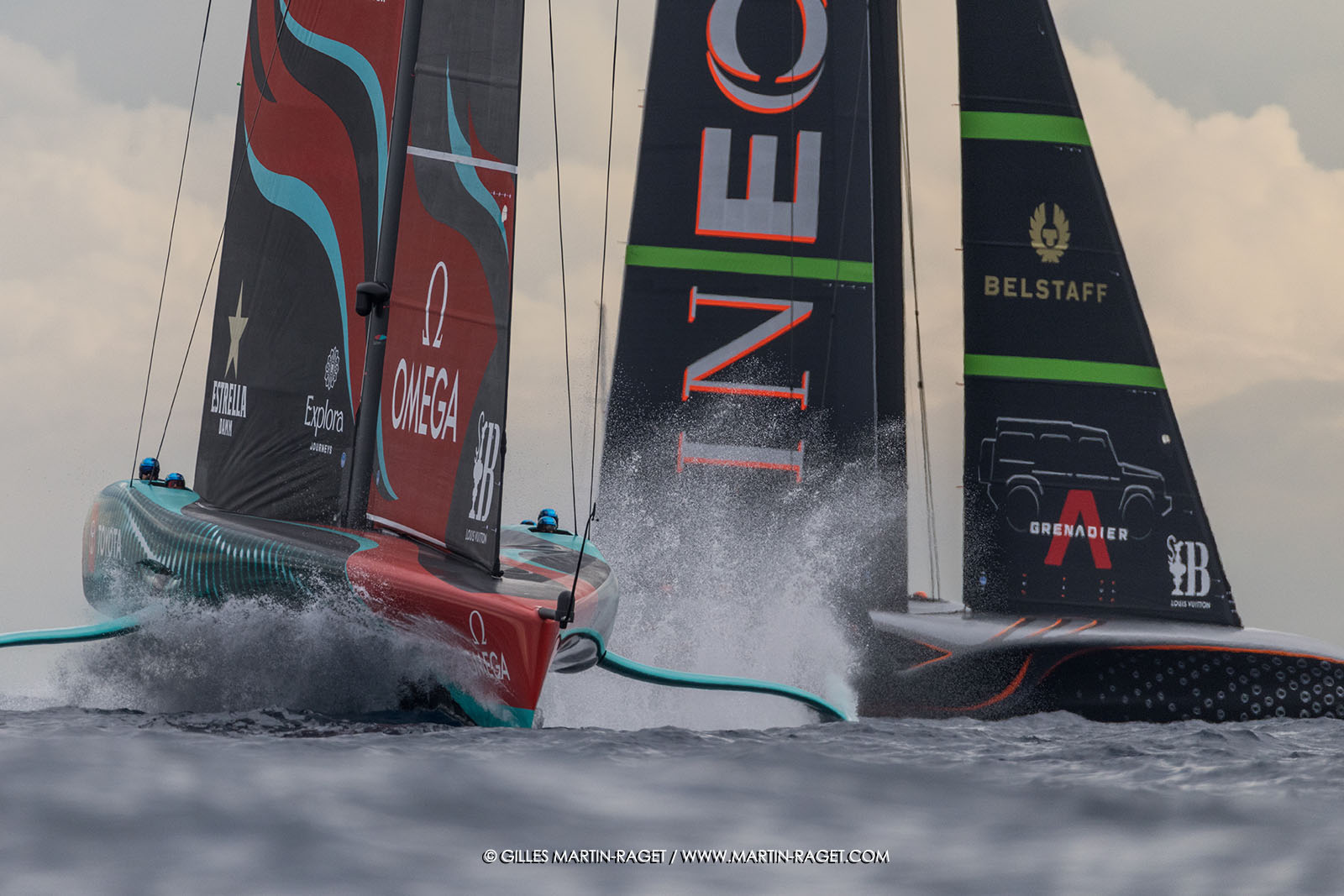 18 10 2024, Barcelona (ESP), Louis Vuitton 37th America's Cup, Final Match, Race Day 5, Race 7