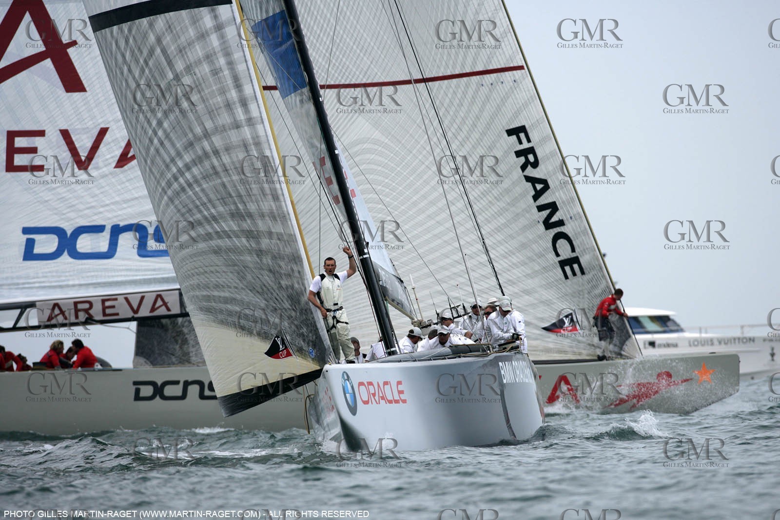 25 04 2007-Valencia (Spain)- 32nd America's Cup - Louis Vuitton Cup - RR1 - Day 10 - BMW ORACLE Racing