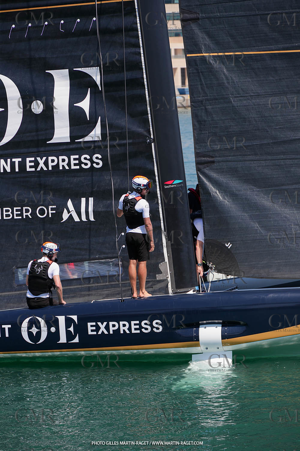 22 08 2023, Barcelona (ESP), 37th America's Cup, Orient Express Racing Team, AC 40 first training