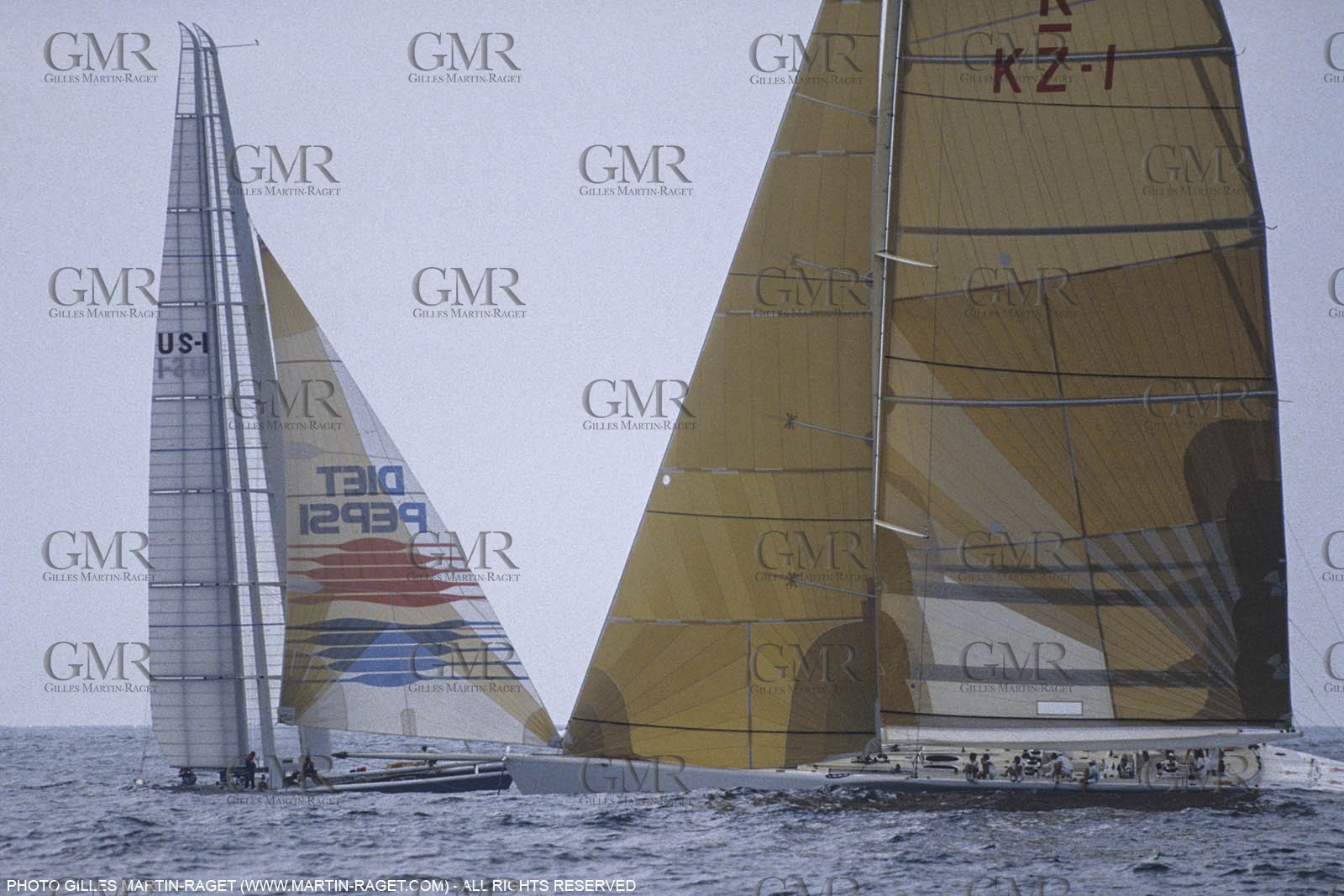 Sailing, Yacht Racing, America's Cup XXVII, San Diego (USA,CA) 1988, Stars & Stripes Vs New Zealand
