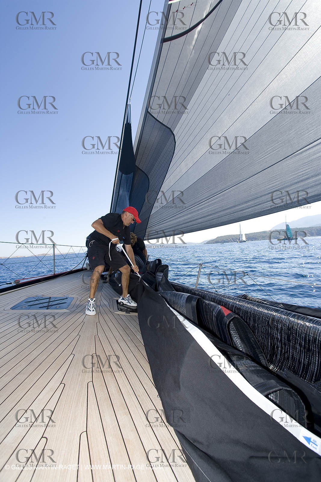 03 09 06 - Porto Cervo (Sardinia) - Maxi World Cup 2006 - Onboard Wally 90 Tango