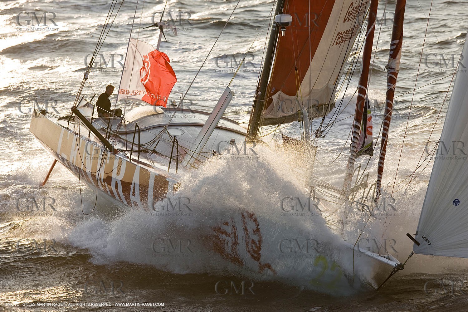 27 09 2008 - Lorient (FRA, 56) - Generali - Yann Eliès - Vendée Globe 2008 Training