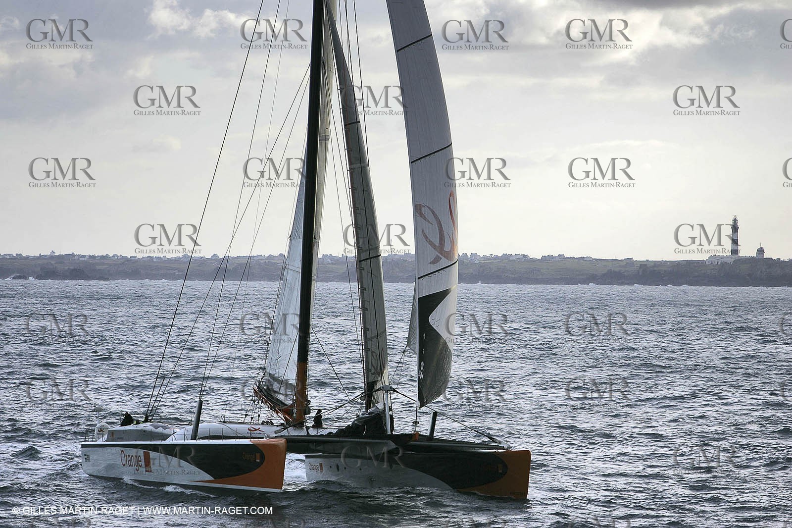 Orange II-2005 Jules Verne Trophy-Start from Ushant
