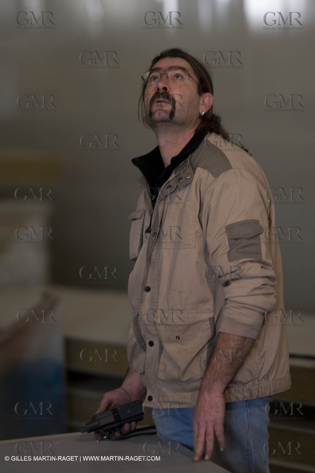 22 01 2008 - La Ciotat (FRA, 13) - Construction of cruising catamaran Nahema at H2X boatyard - Mould construction