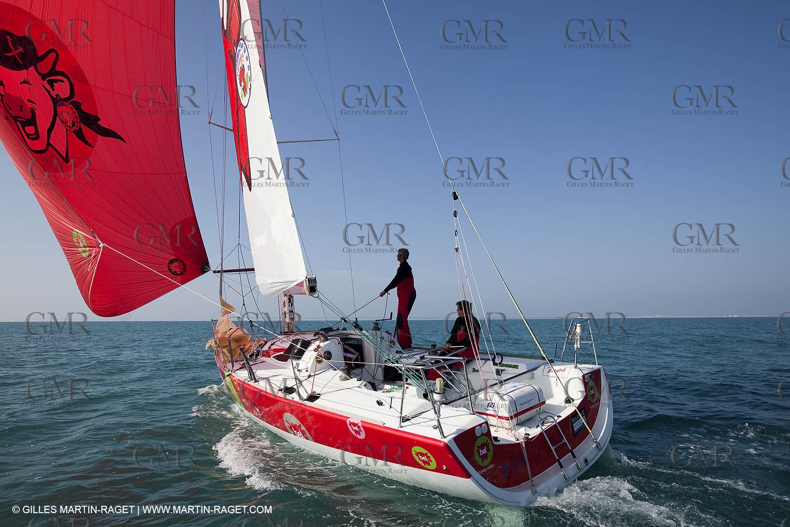 13 03 2010 - La Grande Motte   Port Camargue (FRA) - Groupe Bel - Entraînement Kito de Pavant   Sébastien Audigane en vue de la Transat AG2R 2010