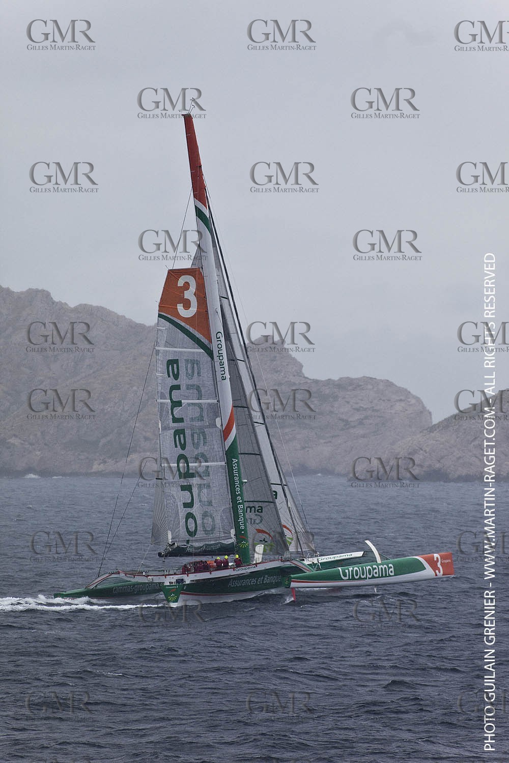 05 14 09 - Marseilles - Mediterranean Record - Groupama 3 - Franck Cammas - G Class - Start from Marseilles to Carthage (Tunisia)