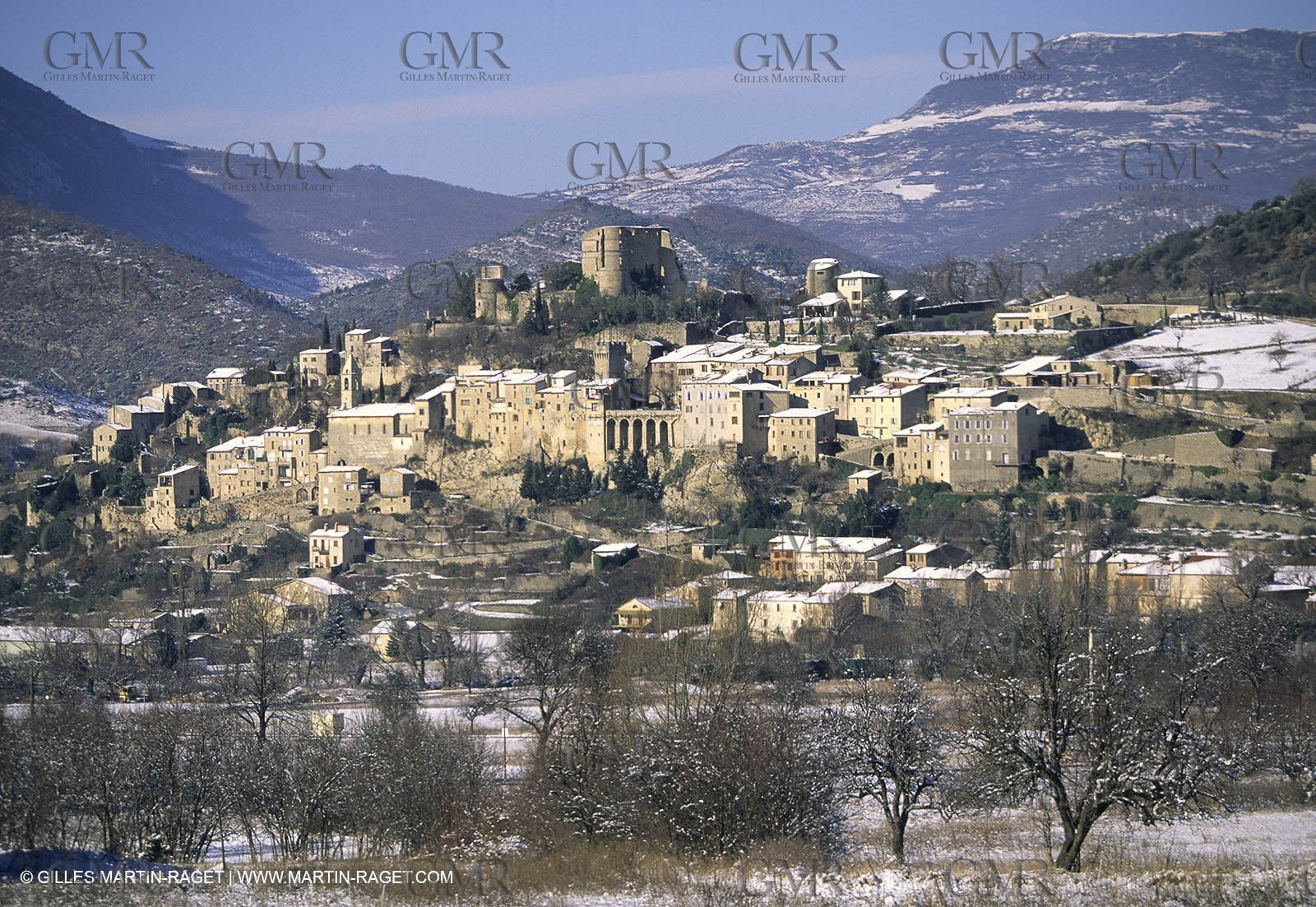 Provence under snow