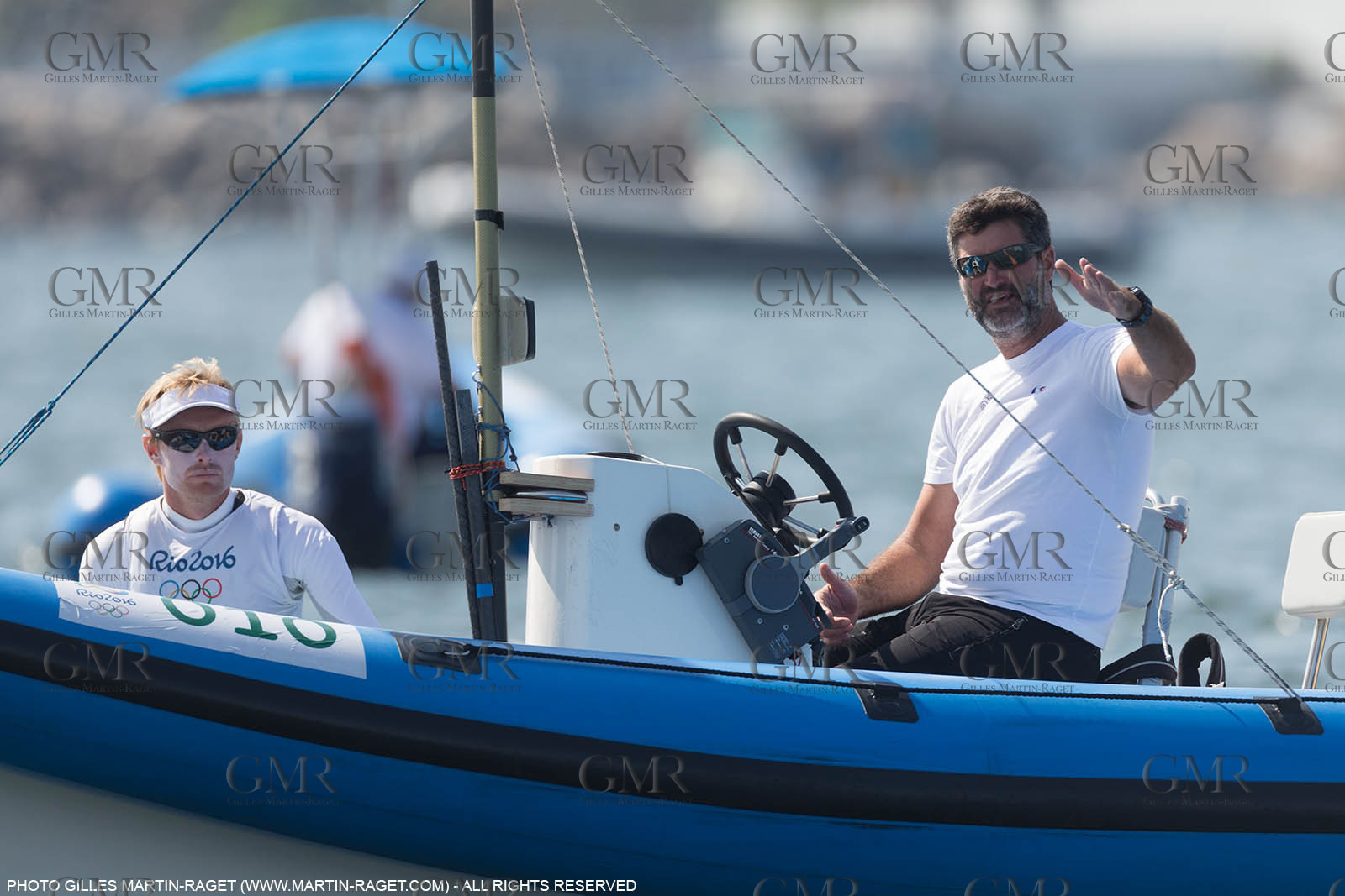 16 08 2016, Rio de Janeiro (BRA), 2016 Olympic Games, Sailing, Laser Medal Race, JB Bernaz, Pascal Rambeau
