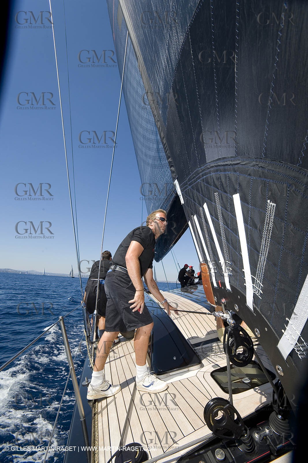 03 09 06 - Porto Cervo (Sardinia) - Maxi World Cup 2006 - Onboard Wally 90 Tango