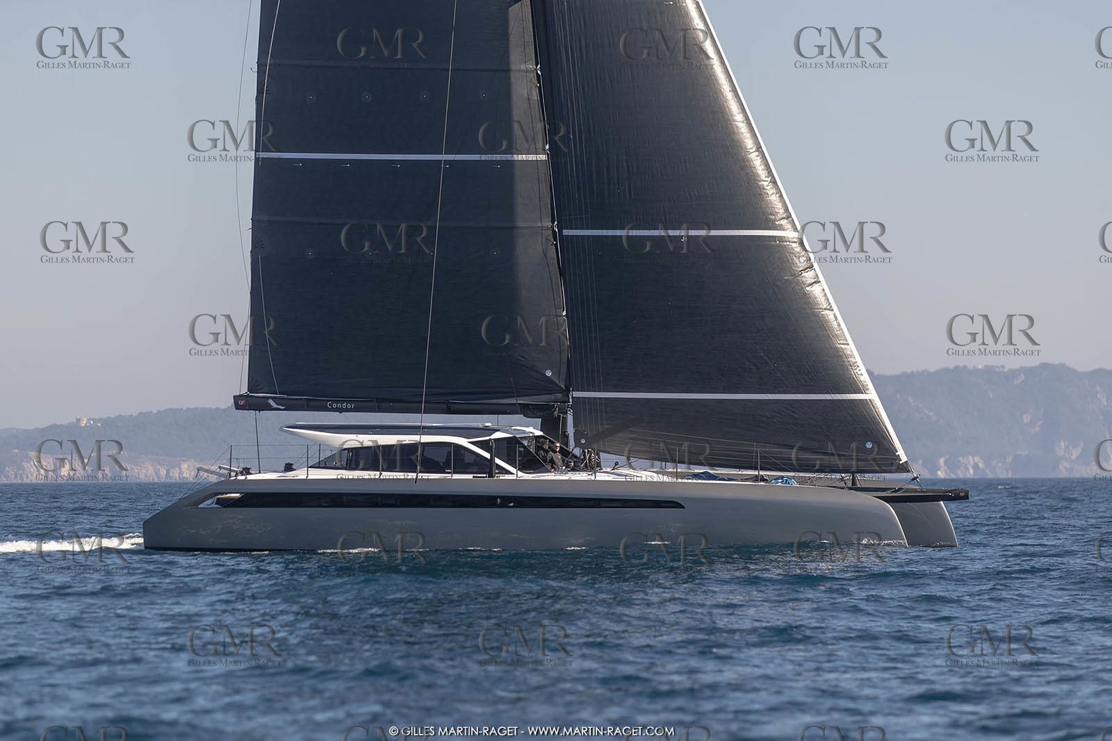 16 02 2019, Porquerolles (FRA,83), Gunboat 68 sail testing  3