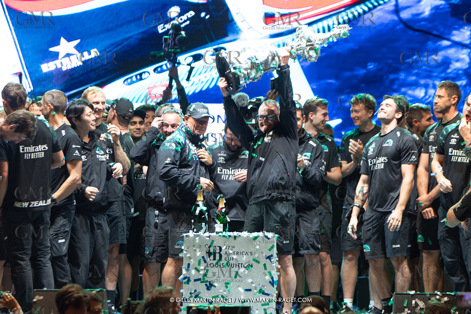 19 10 2024, Barcelona (ESP), Louis Vuitton 37th America's Cup, Final Match, Race Day 6 , Prizegiving