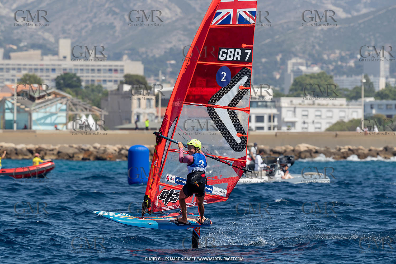 16 07 2023, Marseille, (FRA), Paris 2024 Olympic Games 2024 Sailing Test Event, Day 8, Medal race IQ Foil Women