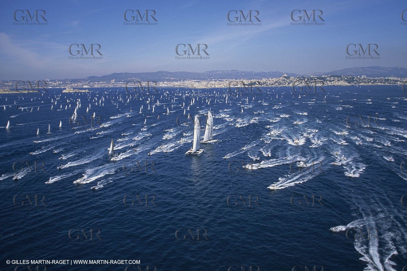 Sailing, OffshoreRacing,maxi Multihulls,  The Race, parade