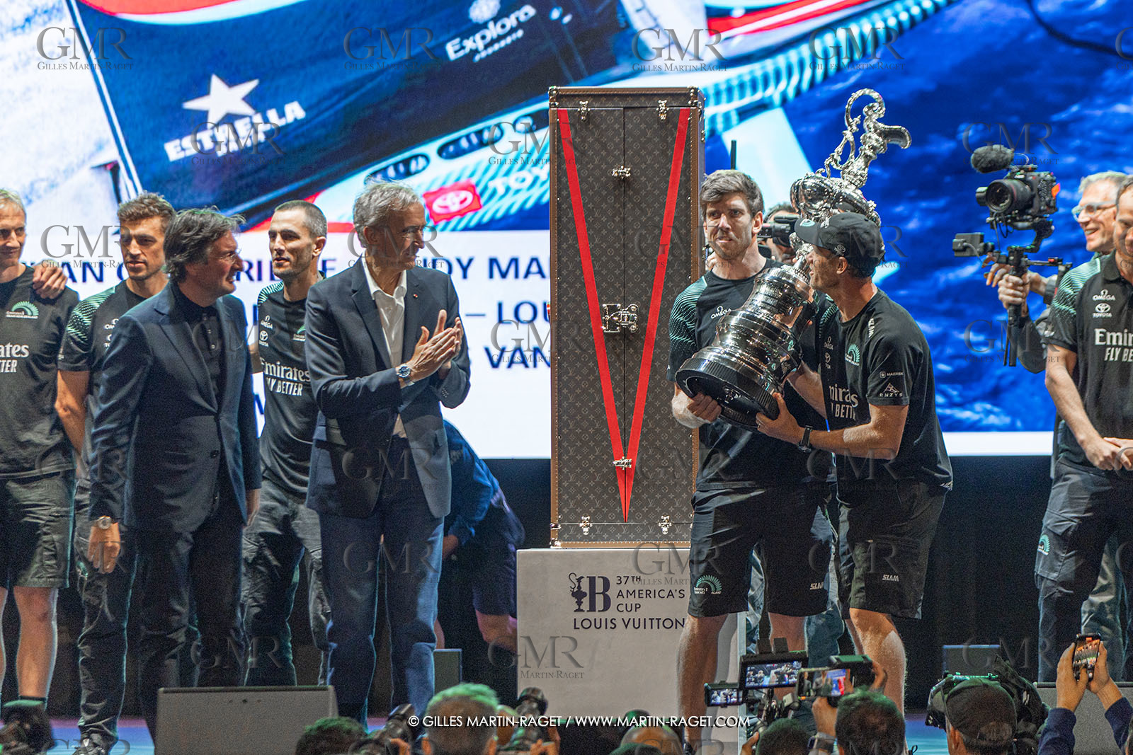 19 10 2024, Barcelona (ESP), Louis Vuitton 37th America's Cup, Final Match, Race Day 6 , Prizegiving