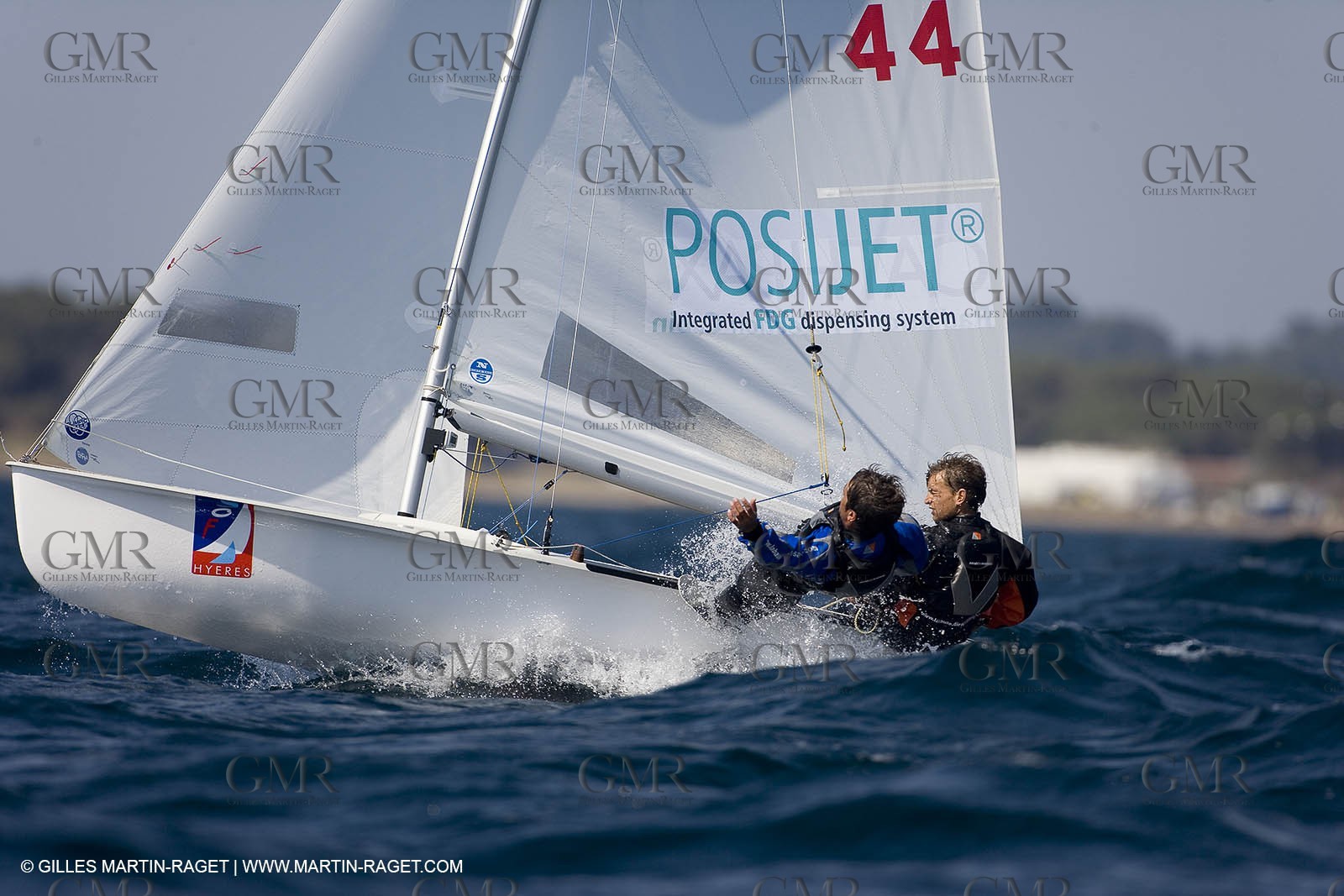 27 04 2007 - 2007 Semaine Olympique Française - Hyères (South of France) - Day 6 - Medal Race - Team France - 470 Homme - Leboucher-Garos