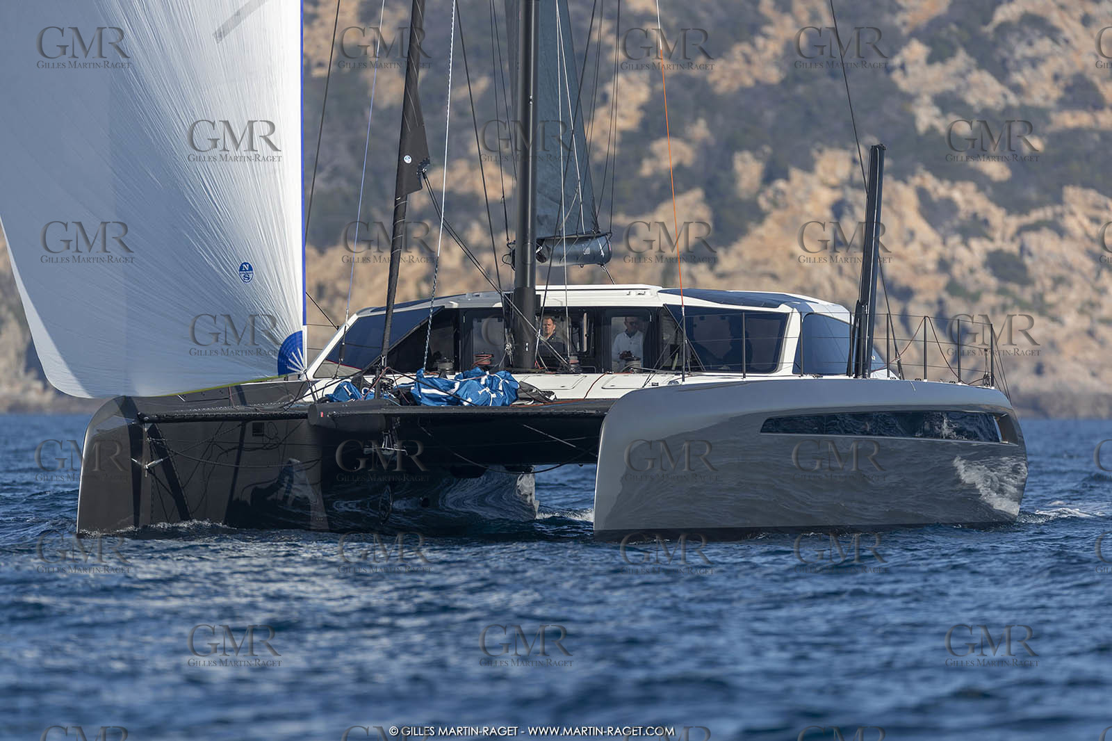 16 02 2019, Porquerolles (FRA,83), Gunboat 68 sail testing  3