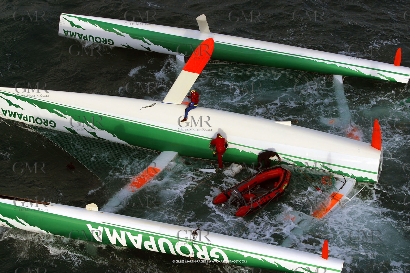 Route du Rhum 2002 - Saint Malo - ORMA 60' Trimarans - Back to dock