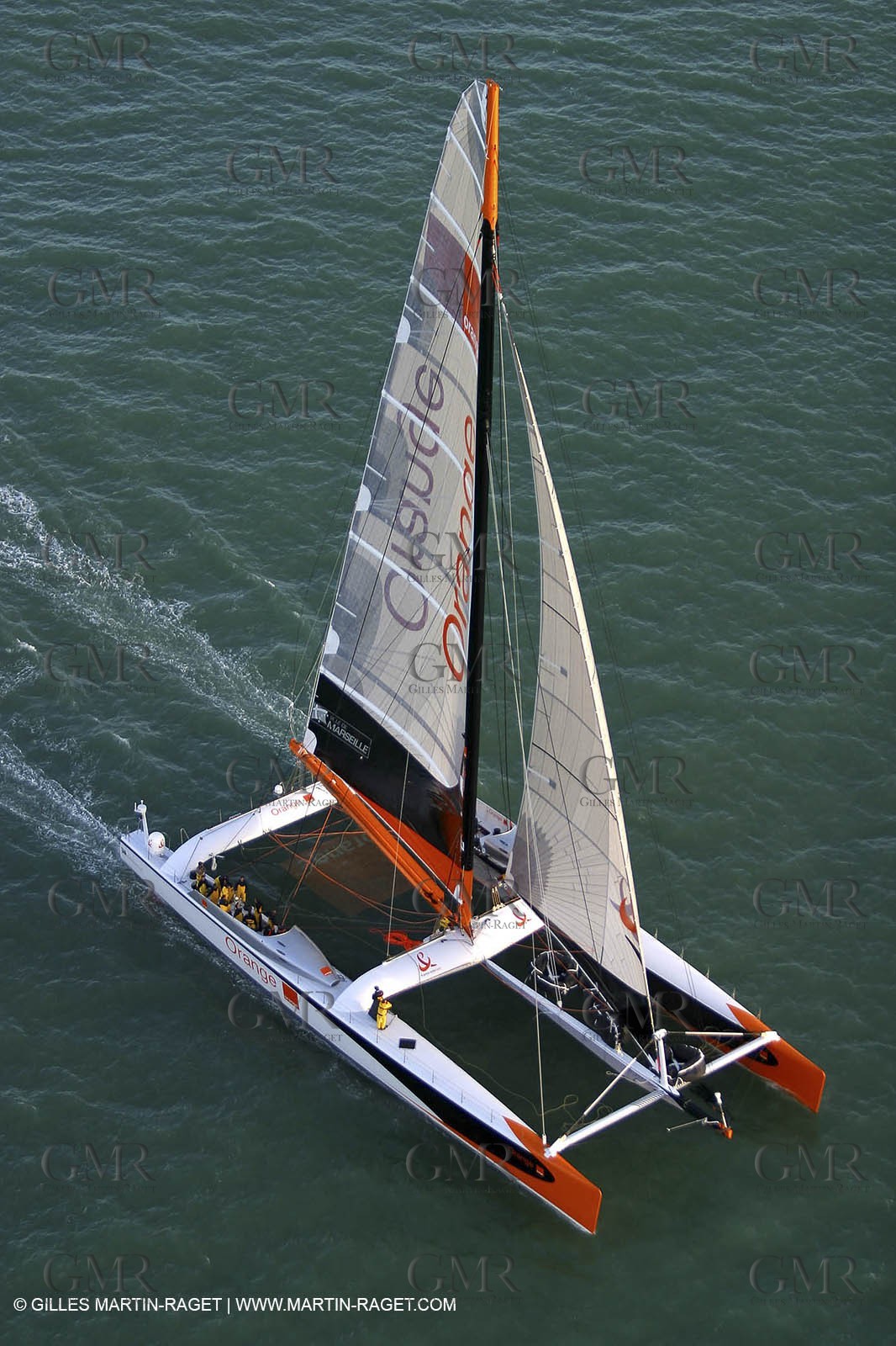 Vannes - Multiplast Boatyard - Orange II 1st sea trial