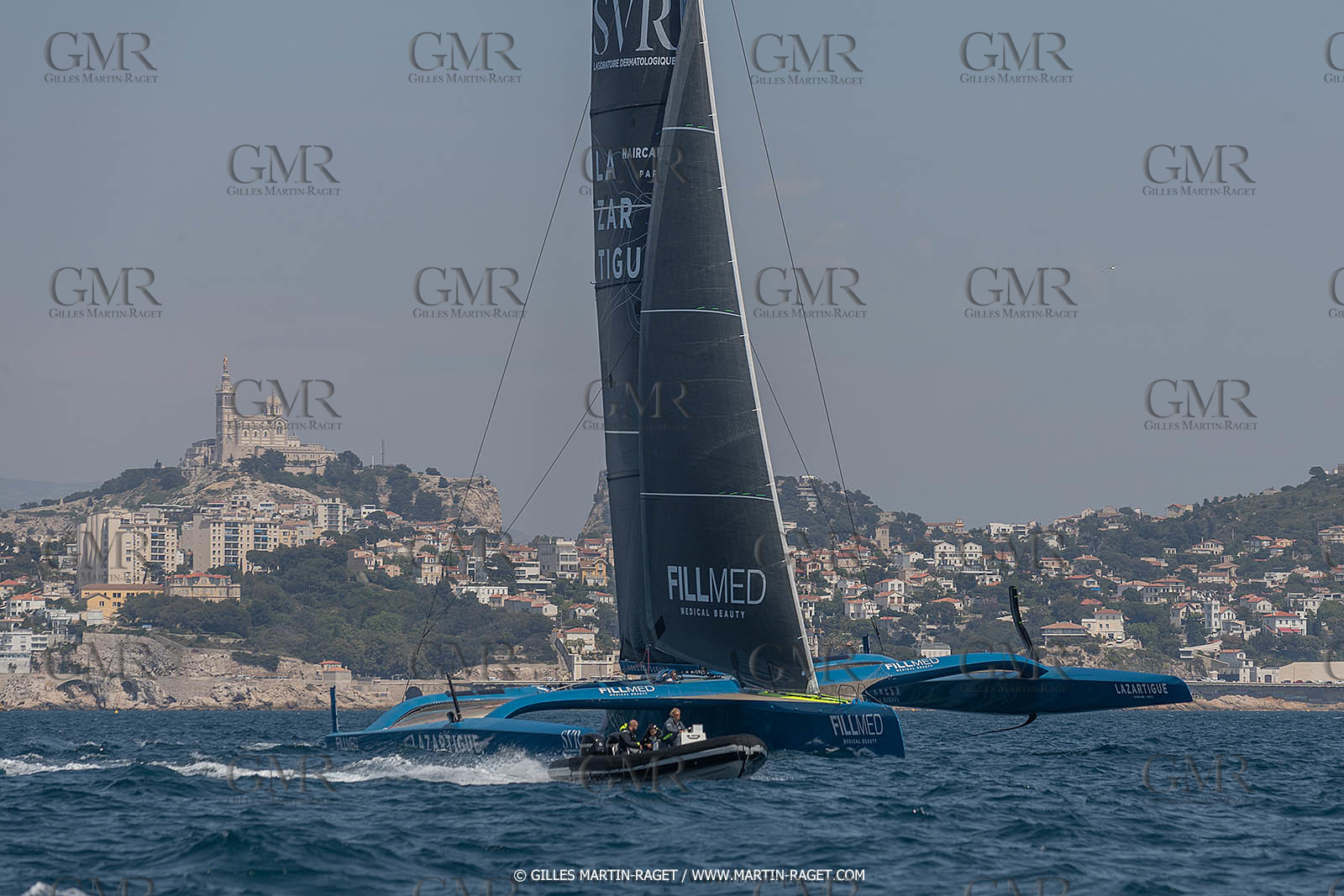 18 05 2022, Marseille (FRA), APremière navigation du trimaran Ultim SVR LAZARTIGUE à Marseille
