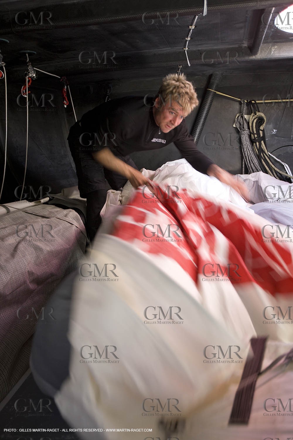 27 09 2008 - Lorient (FRA, 56) - Onboard Generali with Yann Eliès - Vendée Globe 2008 Training
