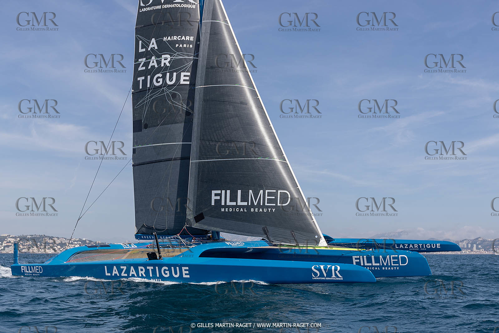 18 05 2022, Marseille (FRA), APremière navigation du trimaran Ultim SVR LAZARTIGUE à Marseille