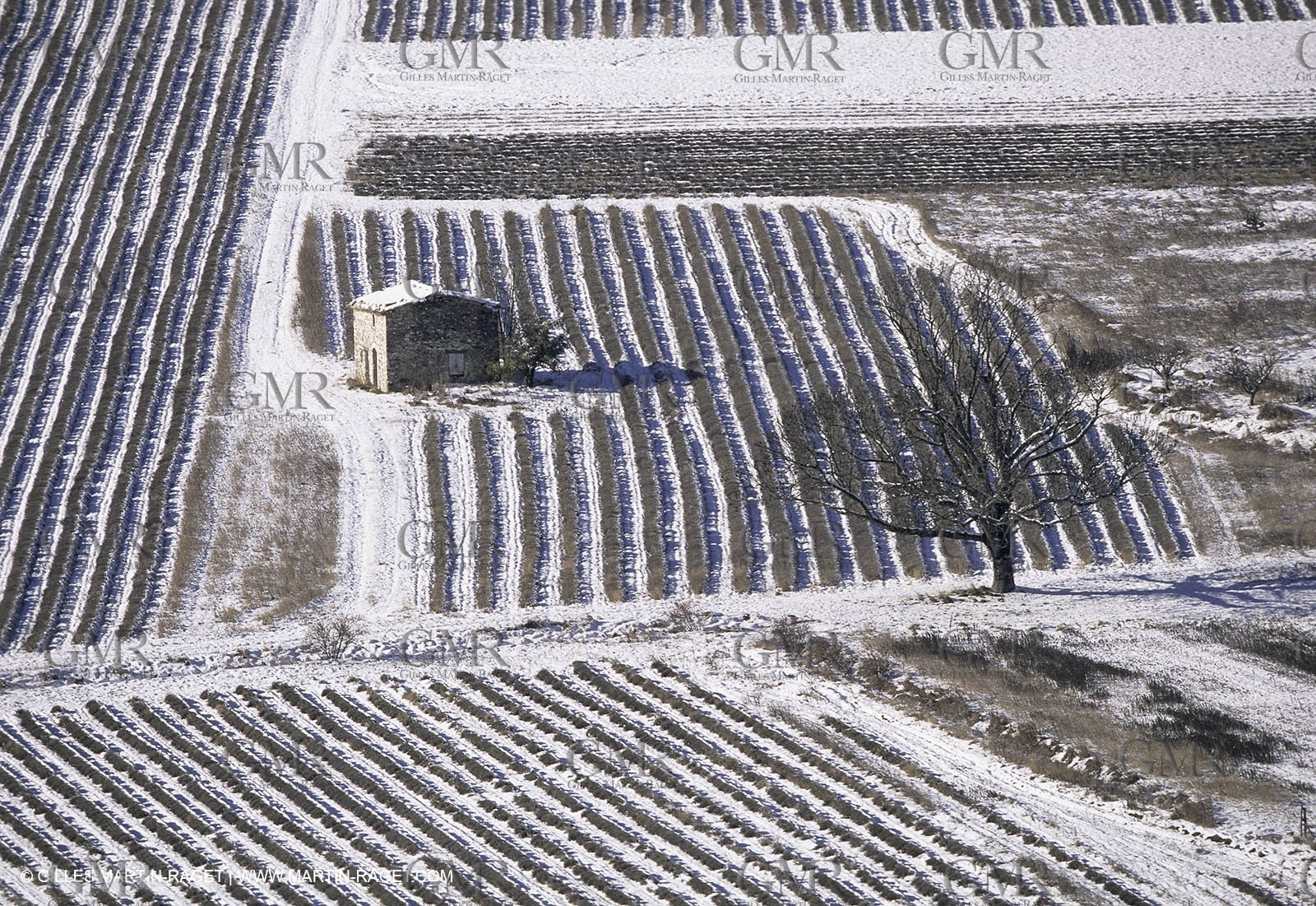 Provence under snow