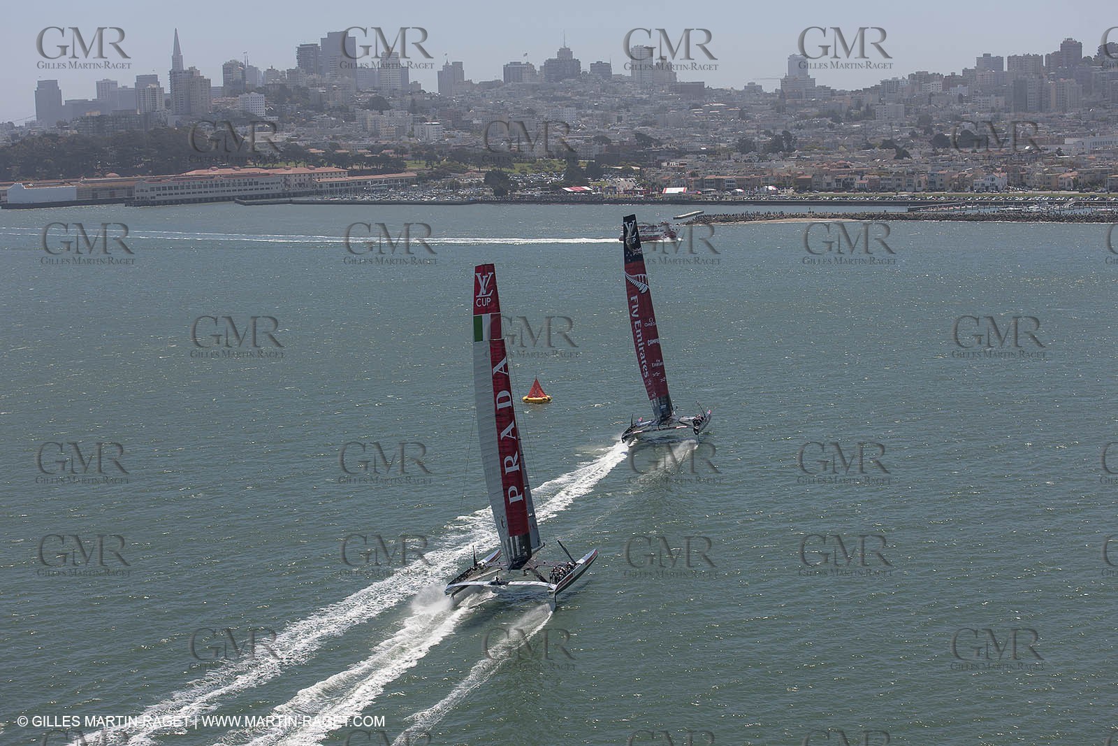 13 07 2013 - San Francisco (USA,CA) - 34th America's Cup - Louis Vuitton Cup - Round Robin - Race Day 4 - Luna Rossa vs ETNZ