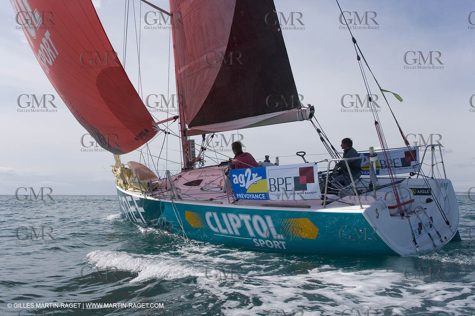 27 03 08- La Grande Motte- (FRA,34) Transat AG2R 2008- Jean-Paul Mouren- Laurent Pellecuer