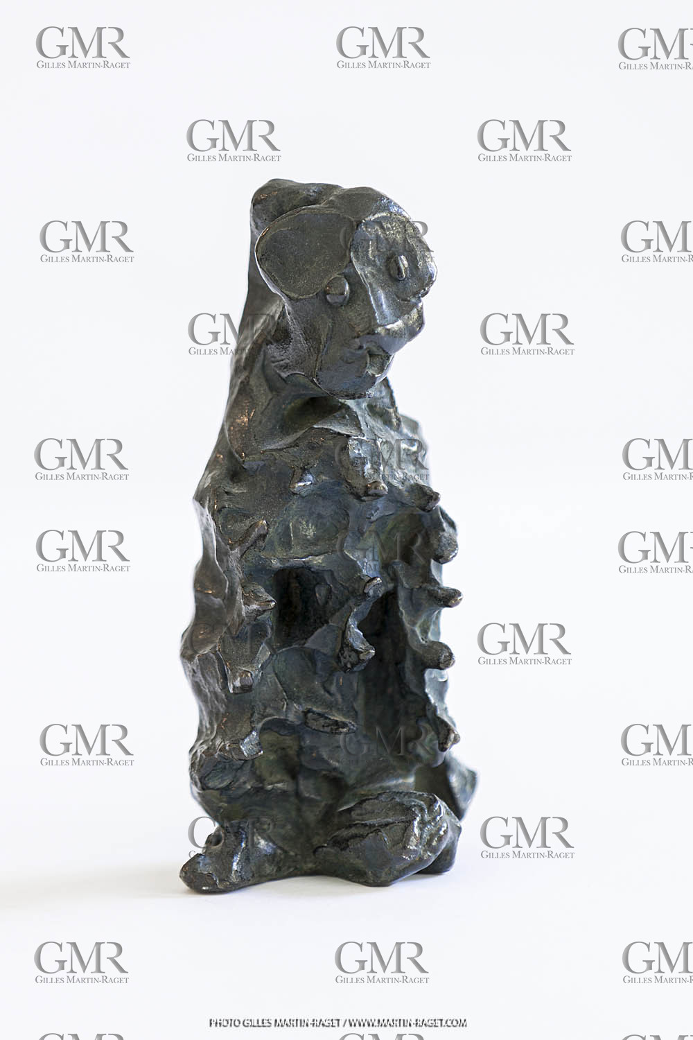 03 08 2020, Marseille (FRA,13), Oeuvre de Germaine Richier, Tarasque 1955, Bronze patiné foncé, Epreuve d'Exposition, Fondeur L. Thinot, Paris, 18 x 9 x 7 cm, Collection particulière