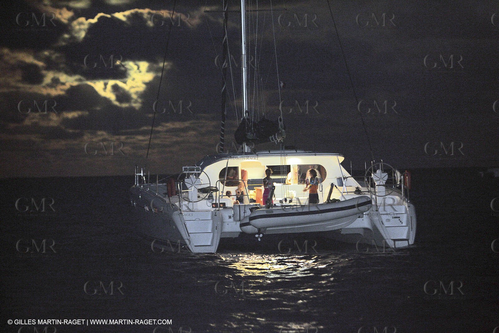 Cruising multihull mooring