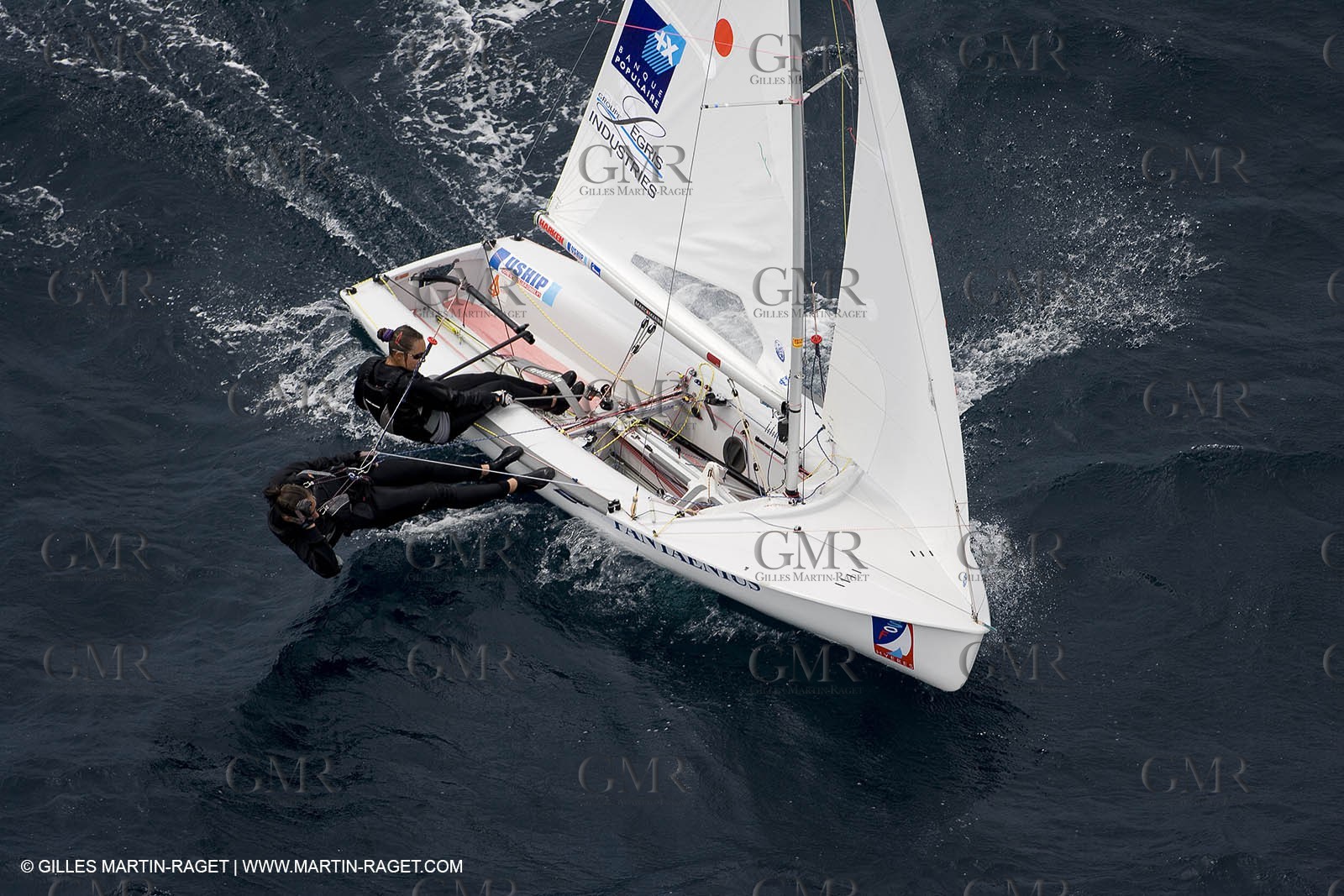 26 04 2007 - 2007 Semaine Olympique Française - Hyères (South of France) - Day 5 - Team France - 470 Femme - Petitjean-Douroux