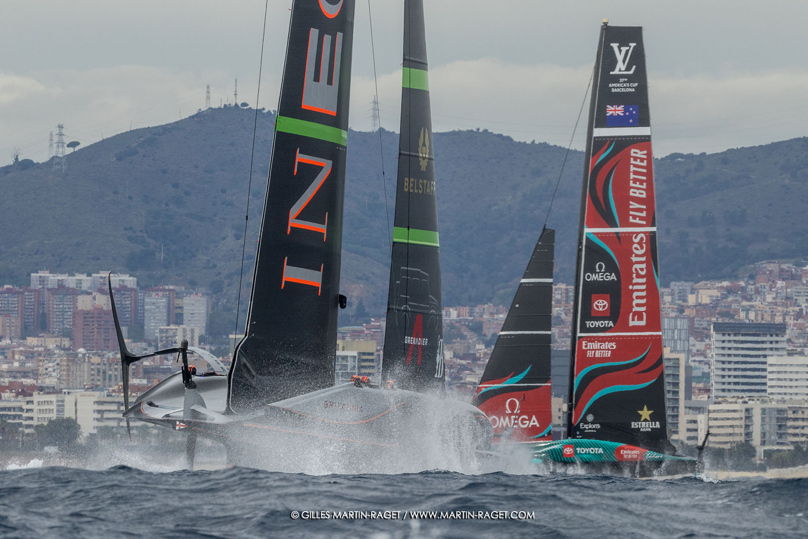 18 10 2024, Barcelona (ESP), Louis Vuitton 37th America's Cup, Final Match, Race Day 5, Race 8