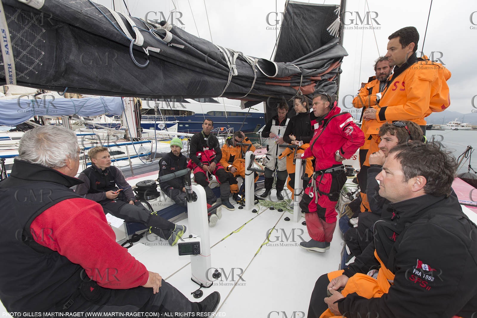 21 03 2015, Saint Tropez (FRA,83), 900 Nautiques de Saint Tropez by SFS, Start, SFS II, briefing
