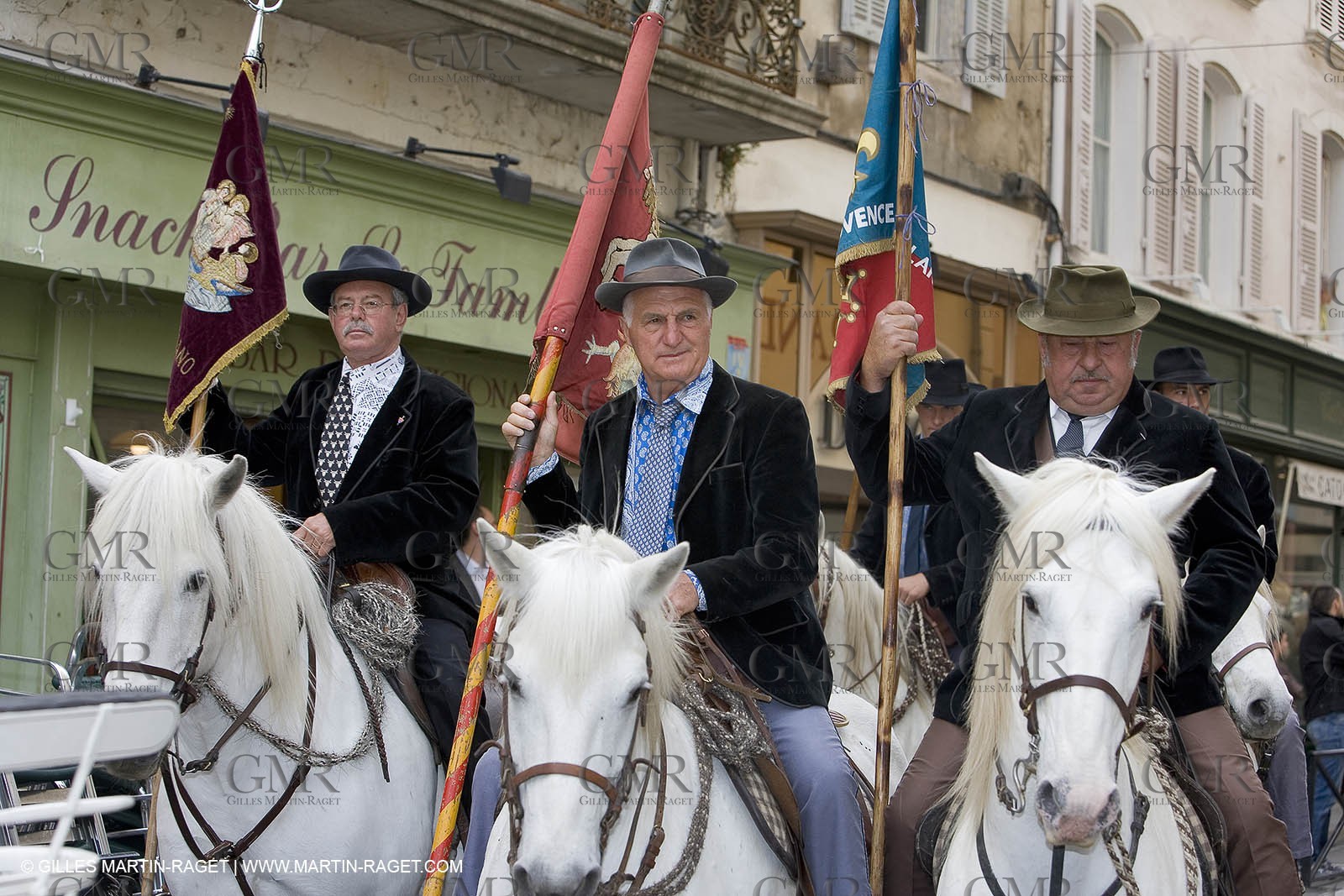 Arlésiennes in costume - Gardians (cow-boys) celebration - Arles