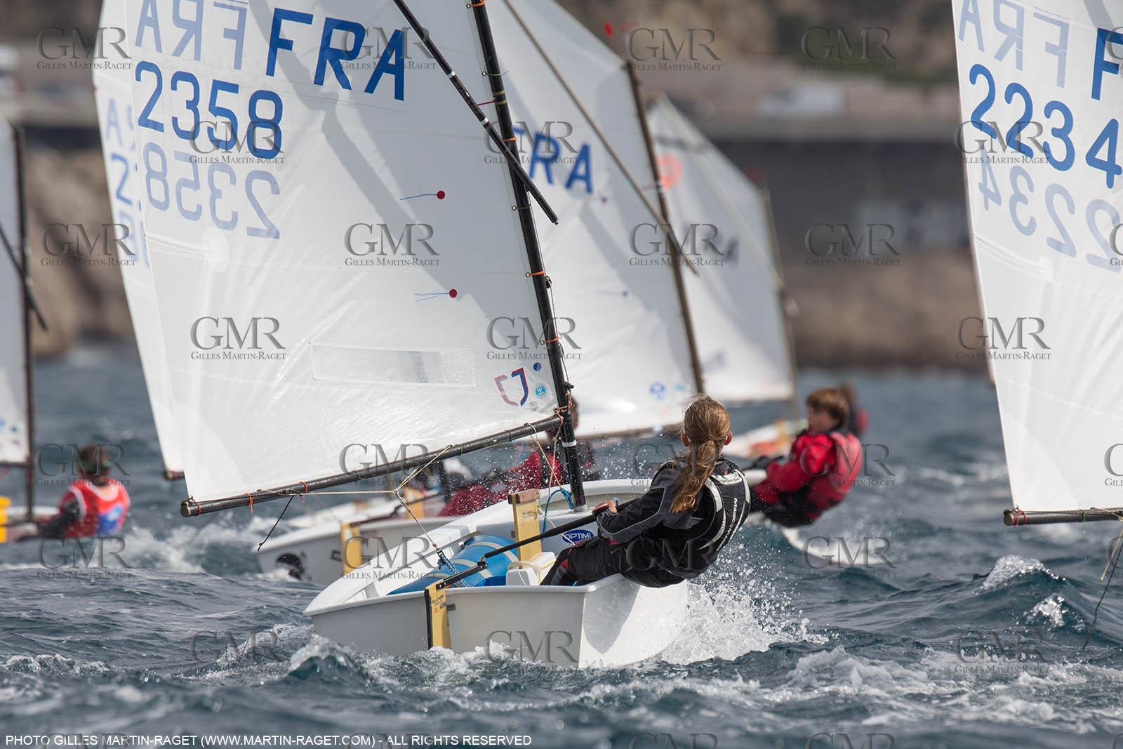 15 04 2016, Marseille (FRA,13), SNIM Dériveurs, Coupe Internationale de Printemps Optimist, Final Day