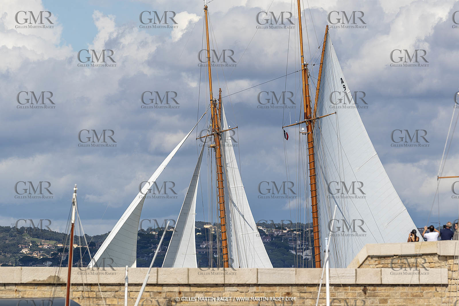 25 09 2022, Saint-Tropez (FRA, 83), Les Voiles de Saint-Tropez 2022, Arrivée des bateaux et de la Coupe d'Automne du Yacht Club de France